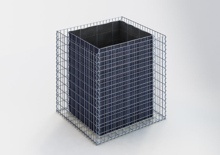 Hochbeet eckig 100 cm x 100 cm x 90 cm (L x H x T), Maschenweite 5 x 10 cm, Wandstärke 10 cm