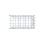 Anbaugabione Typ 2 100 cm x 80 cm x 40 cm, Maschenweite 5 cm x 10 cm, C-Ring