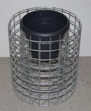 Blumensäule Höhe 42 cm rund, Durchmesser 37 cm, MW 5 x 5 cm, feuerverzinkt inkl. Topf