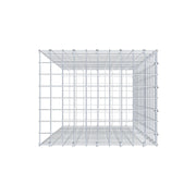 Anbaugabione Typ 2 100 cm x 50 cm x 40 cm (L x H x T), Maschenweite 5 cm x 5 cm, C-Ring