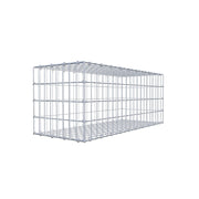 Gabione 100 cm x 40 cm x 40 cm (L x H x T), Maschenweite 5 cm x 10 cm, C-Ring