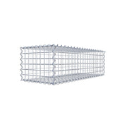 Gabione 100 cm x 30 cm x 40 cm (L x H x T), Maschenweite 5 cm x 5 cm, Spirale