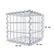 Gabione 30 cm x 30 cm x 30 cm (L x H x T), Maschenweite 5 cm x 10 cm, Spirale