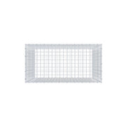 Gabione 100 cm x 100 cm x 50 cm (L x H x T), Maschenweite 5 cm x 5 cm, C-Ring