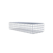 Gabione 100 cm x 20 cm x 40 cm (L x H x T), Maschenweite 5 cm x 5 cm, C-Ring