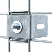 Kuvido Klammer mit Zaunhalter Maschenweite 5 cm x 5 cm, verzinkt