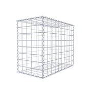 Gabione 100 cm x 80 cm x 50 cm (L x H x T), Maschenweite 10 cm x 10 cm, Spirale