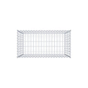 Gabione 100 cm x 90 cm x 50 cm (L x H x T), Maschenweite 5 cm x 10 cm, Spirale