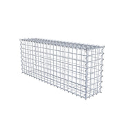 Kuvido Gabionenkorb 100 x 40 x 20 cm (L x H x T)  Verzinktes Stahldrahtgeflecht 4 mm, Maschenweite 5 x 5 cm, Spiralverbinder, für Gartengestaltung und Landschaftsbau