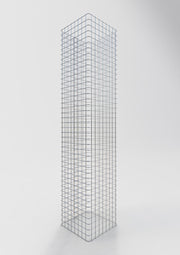 Gabionensäule eckig 42 cm x 42 cm, 200 cm Höhe, MW 5 cm x 5 cm
