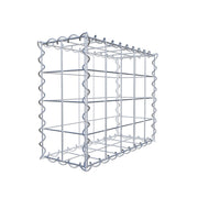 Gabione 50 cm x 40 cm x 20 cm (L x H x T), Maschenweite 10 cm x 10 cm, Spirale