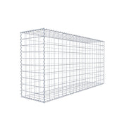 Gabione 200 cm x 100 cm x 50 cm (L x H x T), Maschenweite 10 cm x 10 cm, Spirale