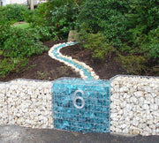Kuvido Gabionenkorb 100 x 80 x 40 cm  Verzinktes Drahtgeflecht 4 mm, Maschenweite 5 x 10 cm, Spiralverbinder, für Gartenbepflanzung und Landschaftsgestaltung