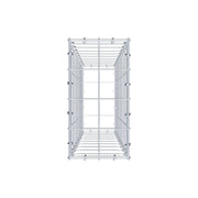 Gabione 100 cm x 20 cm x 40 cm (L x H x T), Maschenweite 10 cm x 10 cm, C-Ring