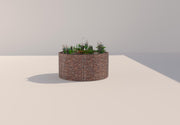 Kuvido Gabionen Hochteich rund, Außendurchmesser 172 cm, Höhe 80 cm, Maschenweite 5 x 5 cm, Wandstärke 15 cm