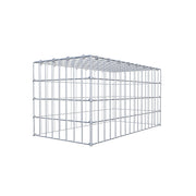 Anbaugabione Typ 3 80 cm x 40 cm x 40 cm (L x H x T), Maschenweite 5 cm x 10 cm, C-Ring