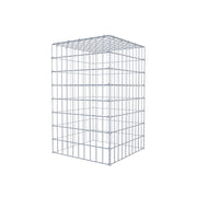 Anbaugabione Typ 3 80 cm x 50 cm x 50 cm (L x H x T), Maschenweite 5 cm x 10 cm, C-Ring