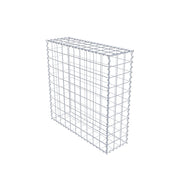 Gabione 100 cm x 100 cm x 30 cm (L x H x T), Maschenweite 10 cm x 10 cm, Spirale