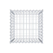 Gabione 50 cm x 50 cm x 50 cm (L x H x T), Maschenweite 5 cm x 10 cm, Spirale