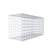 Anbaugabione Typ 2 80 cm x 40 cm x 30 cm (L x H x T), Maschenweite 5 cm x 5 cm, Spirale