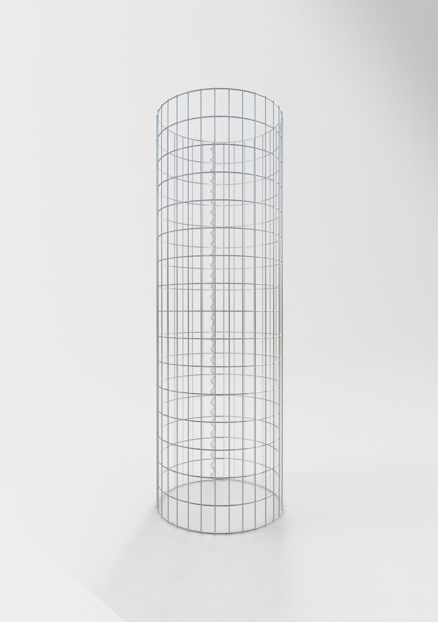 Gabionensäule rund 52 cm Durchmesser, 160 cm Höhe, Maschenweite 5 cm x 10 cm