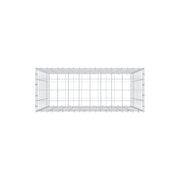 Gabione 100 cm x 100 cm x 40 cm (L x H x T), Maschenweite 10 cm x 10 cm, C-Ring