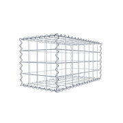 Gabione 80 cm x 40 cm x 40 cm (L x H x T), Maschenweite 10 cm x 10 cm, Spirale
