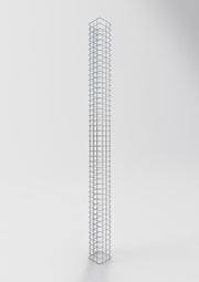Gabionensäule eckig 17 cm x 17 cm, 230 cm Höhe, MW 5 cm x 5 cm