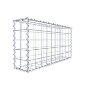 Gabione 100 cm x 50 cm x 20 cm (L x H x T), Maschenweite 10 cm x 10 cm, Spirale