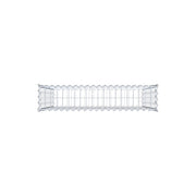 Gabione 100 cm x 100 cm x 20 cm (L x H x T), Maschenweite 5 cm x 10 cm, Spirale