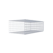 Anbaugabione Typ 2 100 cm x 30 cm x 50 cm (L x H x T), Maschenweite 5 cm x 5 cm, Spirale