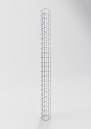 Gabionensäule eckig 17 cm x 17 cm, 230 cm Höhe, MW 5 cm x 10 cm