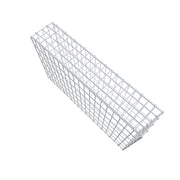 Kuvido Gabionenkorb 100 x 60 x 20 cm  Verzinktes Stahldrahtgeflecht 4 mm, Maschenweite 5 x 10 cm, C-Ring-Verbindung, Garten-Gabion für Steine & Landschaftsgestaltung