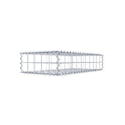 Gabione 100 cm x 20 cm x 50 cm (L x H x T), Maschenweite 10 cm x 10 cm, Spirale
