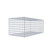 Gabione 100 cm x 40 cm x 50 cm (L x H x T), Maschenweite 5 cm x 5 cm, Spirale