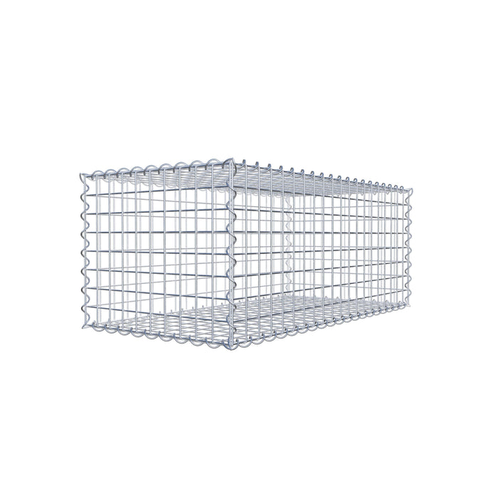 Gabione 100 cm x 40 cm x 50 cm (L x H x T), Maschenweite 5 cm x 5 cm, Spirale