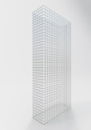 Gabionenzaun Länge 92 cm, Höhe 200 cm, Tiefe 32 cm, Maschenweite 5 x 5 cm