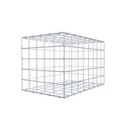 Gabione 80 cm x 50 cm x 50 cm (L x H x T), Maschenweite 10 cm x 10 cm, C-Ring