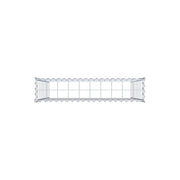Anbaugabione Typ 3 100 cm x 100 cm x 20 cm (L x H x T), Maschenweite 10 cm x 10 cm, Spirale