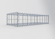 Gabione 100 cm x 20 cm x 40 cm (L x H x T), Maschenweite 10 cm x 10 cm, Spirale