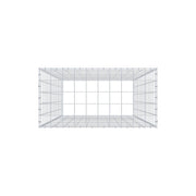 Anbaugabione Typ 3 200 cm x 100 cm x 50 cm (L x H x T), Maschenweite 10 cm x 10 cm, C-Ring