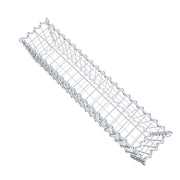 Kuvido Gabionenkorb 100 x 30 x 20 cm (L x H x T)  Verzinktes drahtgeflecht 4 mm, Maschenweite 5 x 10 cm, Spiralverbinder, für Gartengestaltung und Landschaftsbau