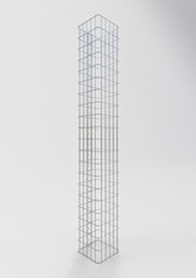 Gabionensäule eckig 27 cm x 27 cm, 200 cm Höhe, MW 5 cm x 10 cm