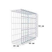 Anbaugabione Typ 2 50 cm x 50 cm x 20 cm (L x H x T), Maschenweite 5 cm x 10 cm, Spirale