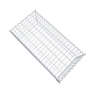 Gabione 100 cm x 40 cm x 50 cm (L x H x T), Maschenweite 5 cm x 10 cm, Spirale