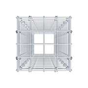 Anbaugabione Typ 3 100 cm x 20 cm x 20 cm (L x H x T), Maschenweite 5 cm x 5 cm, C-Ring