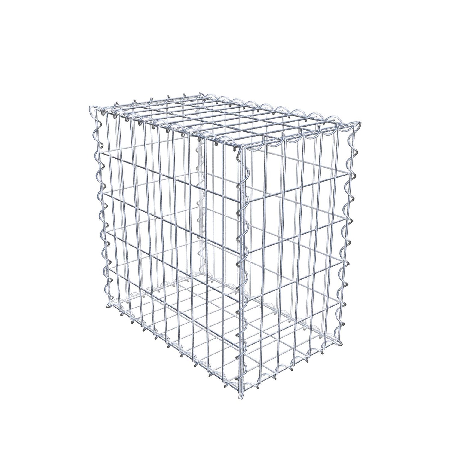 Gabione 50 cm x 50 cm x 30 cm (L x H x T), Maschenweite 5 cm x 10 cm, Spirale
