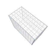 Gabione 100 cm x 80 cm x 50 cm (L x H x T), Maschenweite 10 cm x 10 cm, Spirale