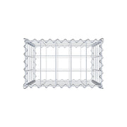 Gabione 50 cm x 50 cm x 30 cm (L x H x T), Maschenweite 10 cm x 10 cm, Spirale