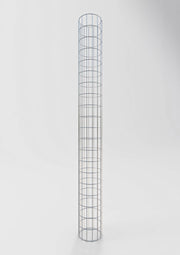 Gabionensäule rund feuerverzinkt, 22 cm Durchmesser, 200 cm Höhe, MW 5 cm x 10 cm